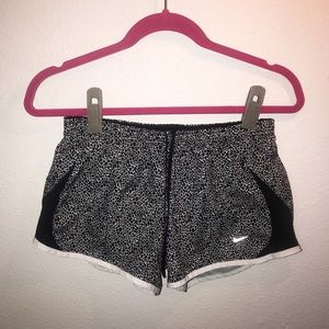 Nike Cheetah print Black & White running shorts